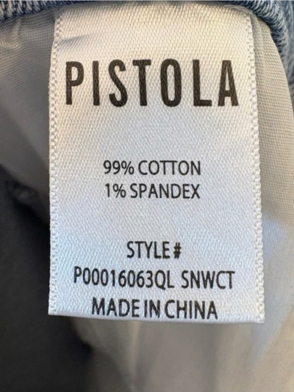 PISTOLA Lana Crop High Rise Ultra Wide Leg Jean in Snowcat - Picture 6 of 7
